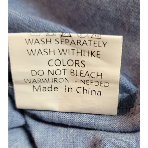 V-Neck Basic Long Sleeve Womens T-Shirt‎ Casual Blue - Picture 3 of 7